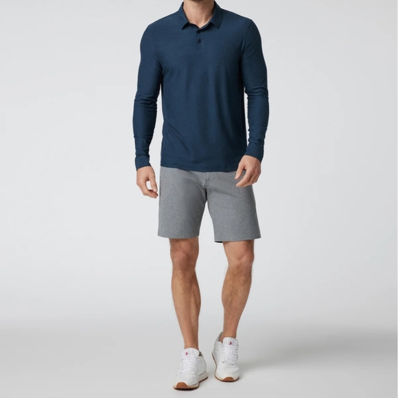 Vuori Aim Shorts Heather Concrete Activewear Men's Size 36 Waist - Picture 2 of 11